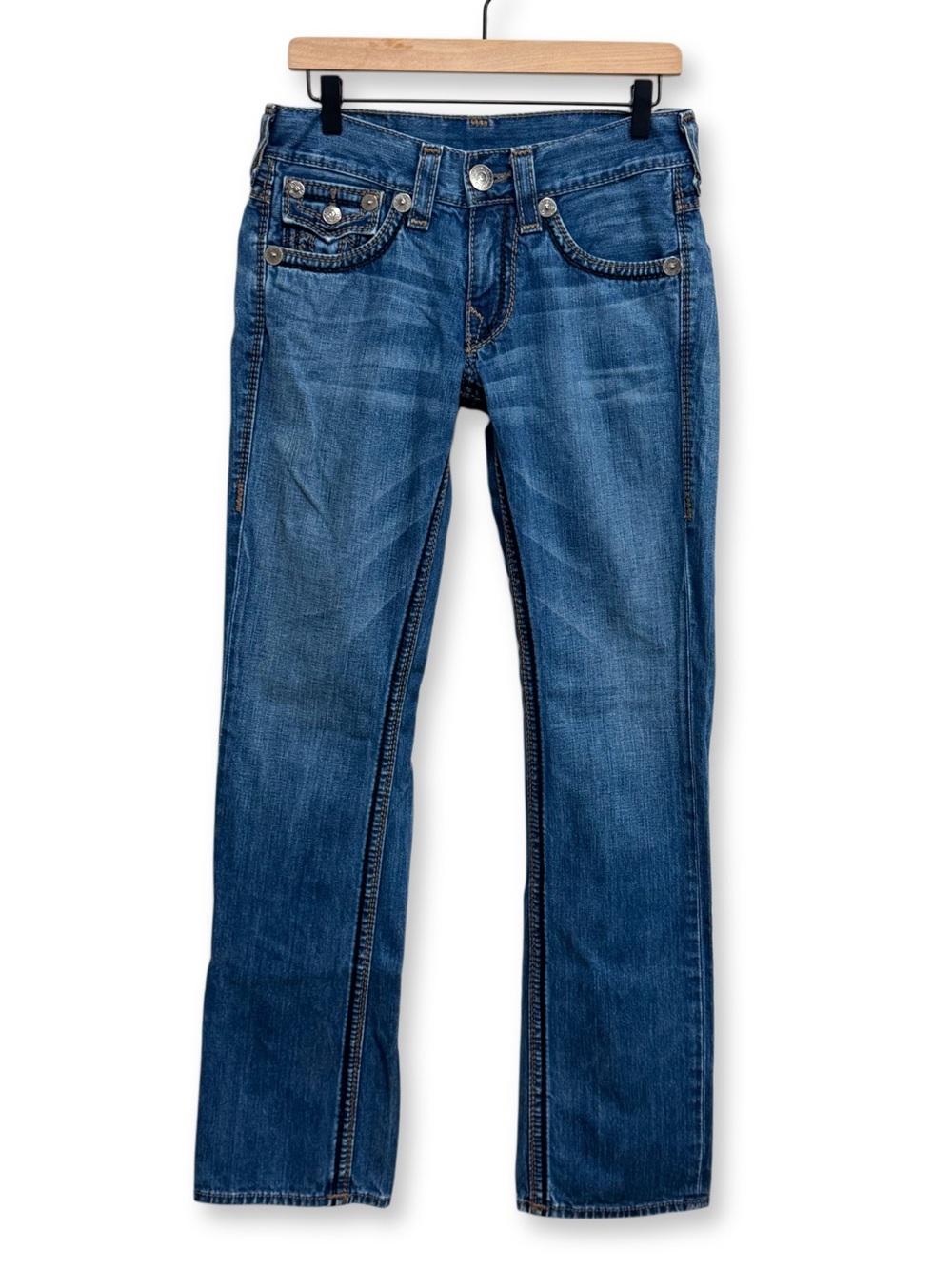 Vintage True Religion Ricky Big T Jeans Made USA Y2K 30x33.5